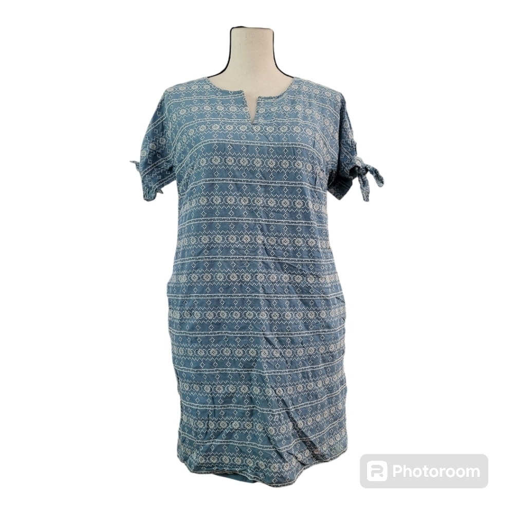 💕Madewell 100%cotton‎ embroidered dress